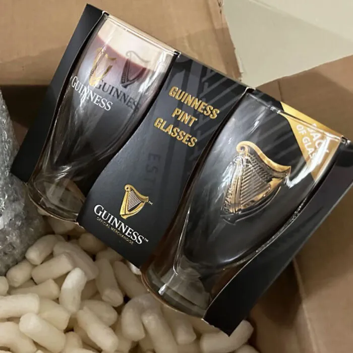 Raise Your Glasses To St. Paddy's: The Essential <span Style="Font:inherit;color:#d74b1f;"> Guinness Beer Glass Twin Pack</Span> For Every Beer Lover's Celebration!
