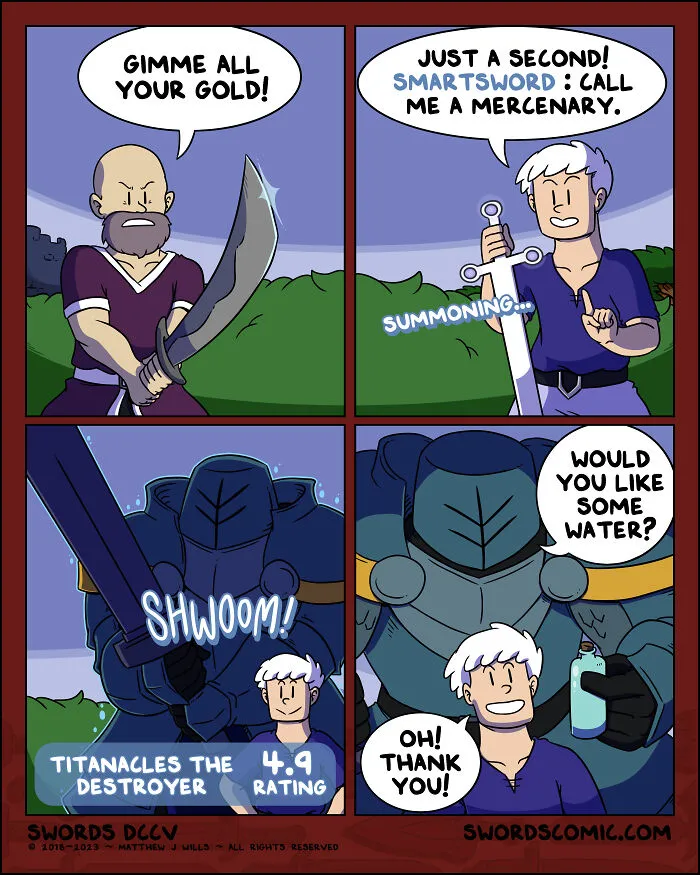 My 20 Humorous Comics Featuring Mythical Creatures And Swords (New Pics)
