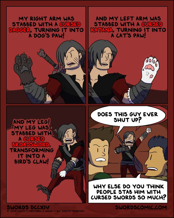 My 20 Humorous Comics Featuring Mythical Creatures And Swords (New Pics)