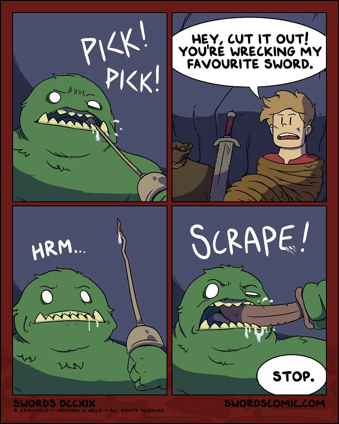 My 20 Humorous Comics Featuring Mythical Creatures And Swords (New Pics)