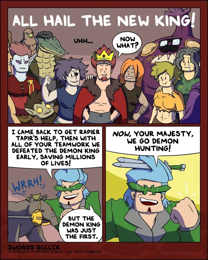 My 20 Humorous Comics Featuring Mythical Creatures And Swords (New Pics)