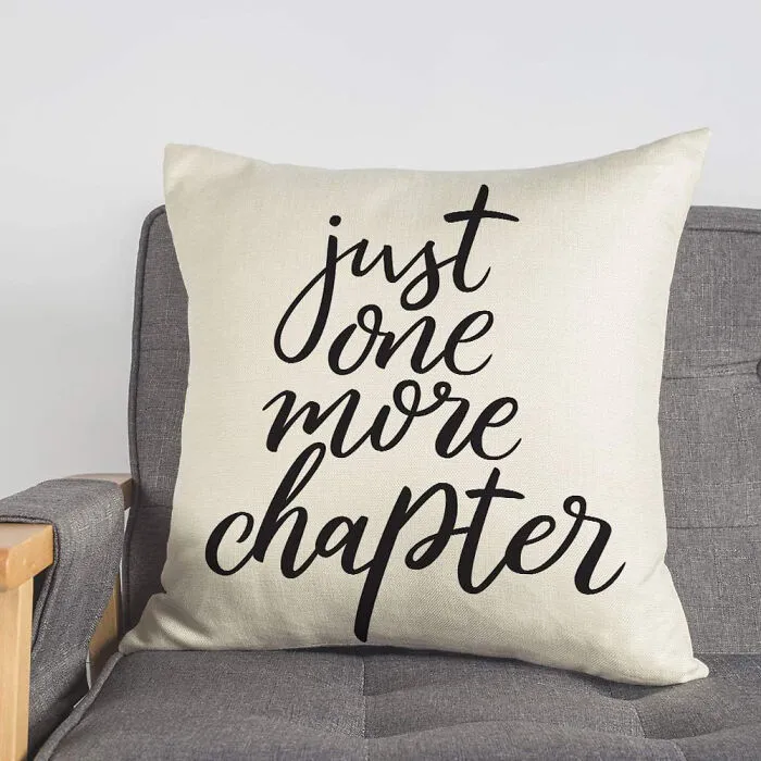 Add A Touch Of Magic To Your Space With Just One More Chapter <span Style="Font:inherit;color:#d74b1f;"> Throw Pillow Case Cushion Cover </Span>