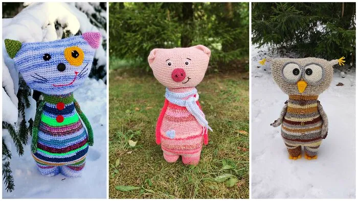 Cat, Pig, Owl