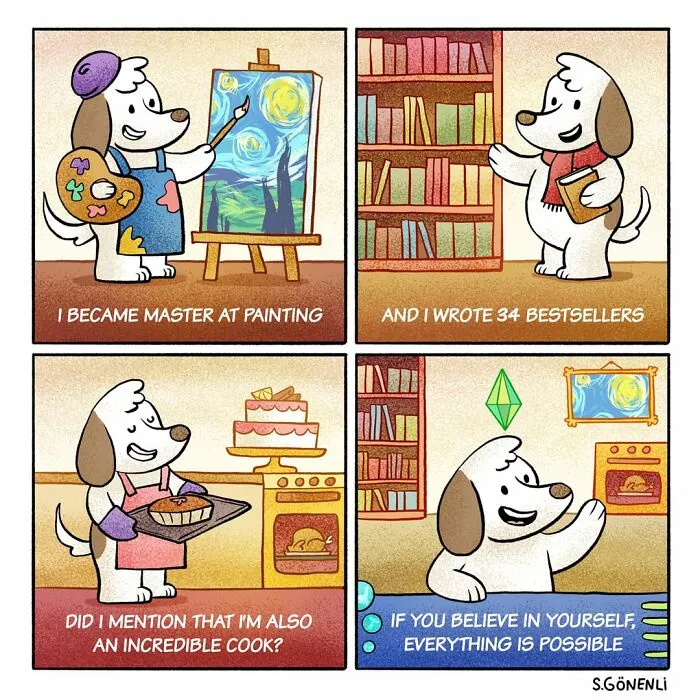 Funny And Wholesome Comics Depicting The Daily Life Of A Dog In A Human Way By This Artist (30 Pics)