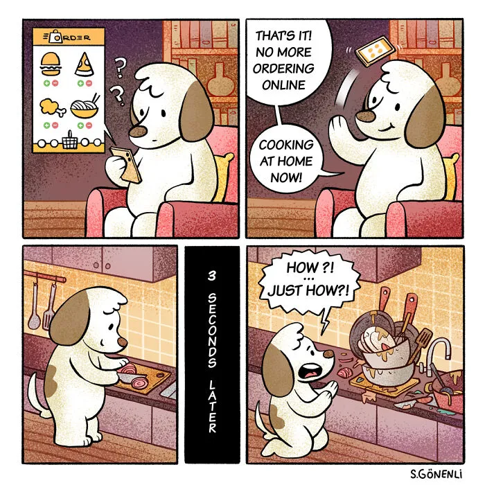 Funny And Wholesome Comics Depicting The Daily Life Of A Dog In A Human Way By This Artist (30 Pics)
