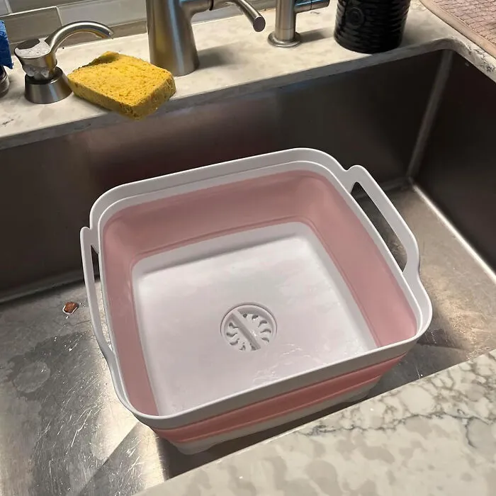 Effortless Cleanup Companion: 9l <span Style="Font:inherit;color:#d74b1f;"> Portable Sink With Drain Plug </Span> For Washing Dishes Anywhere