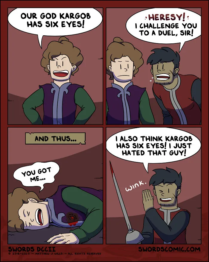 My 20 Humorous Comics Featuring Mythical Creatures And Swords (New Pics)