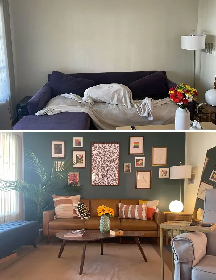 My Living Room, Before And After
