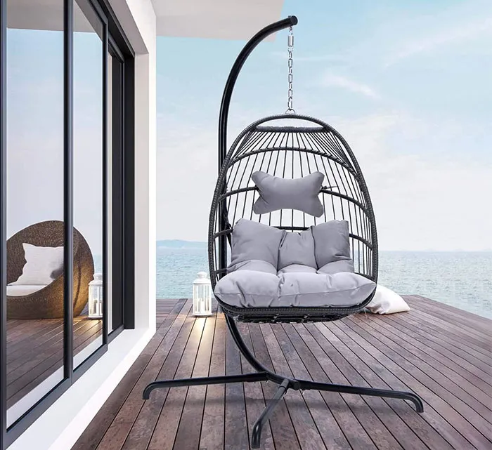 <span Style="Font:inherit;color:#d74b1f;"> A Hanging Egg Chair</Span> For Your Patio Because Who Wouldn't Want A Cozy Spot To Chill Outdoor After Grinding All Day?