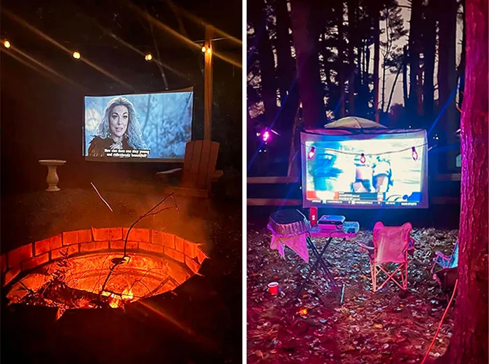 Score Your Own Cinema Experience With <span Style="Font:inherit;color:#d74b1f;"> Happrun's Bluetooth Projector</Span> For Epic Backyard Movie Nights!