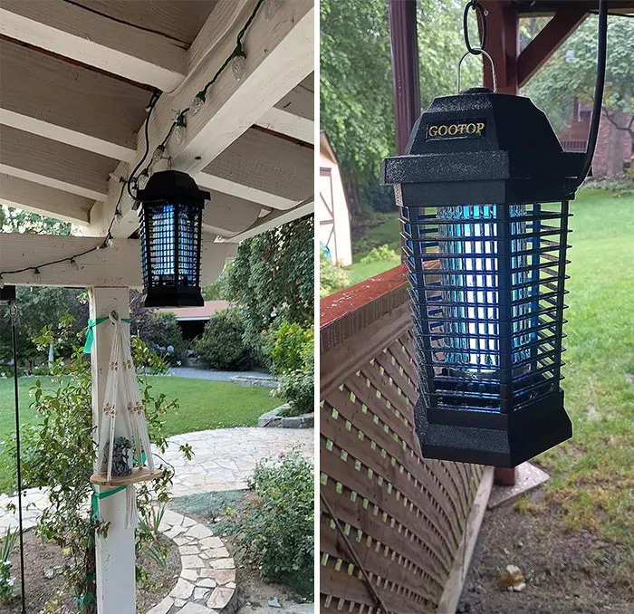 Score This <span style="font:inherit;color:#d74b1f;"> Electric Bug Zapper</span> For An ~Buzz-Free~ Outdoor Season Without Those Annoying Fly-Swatting Games!