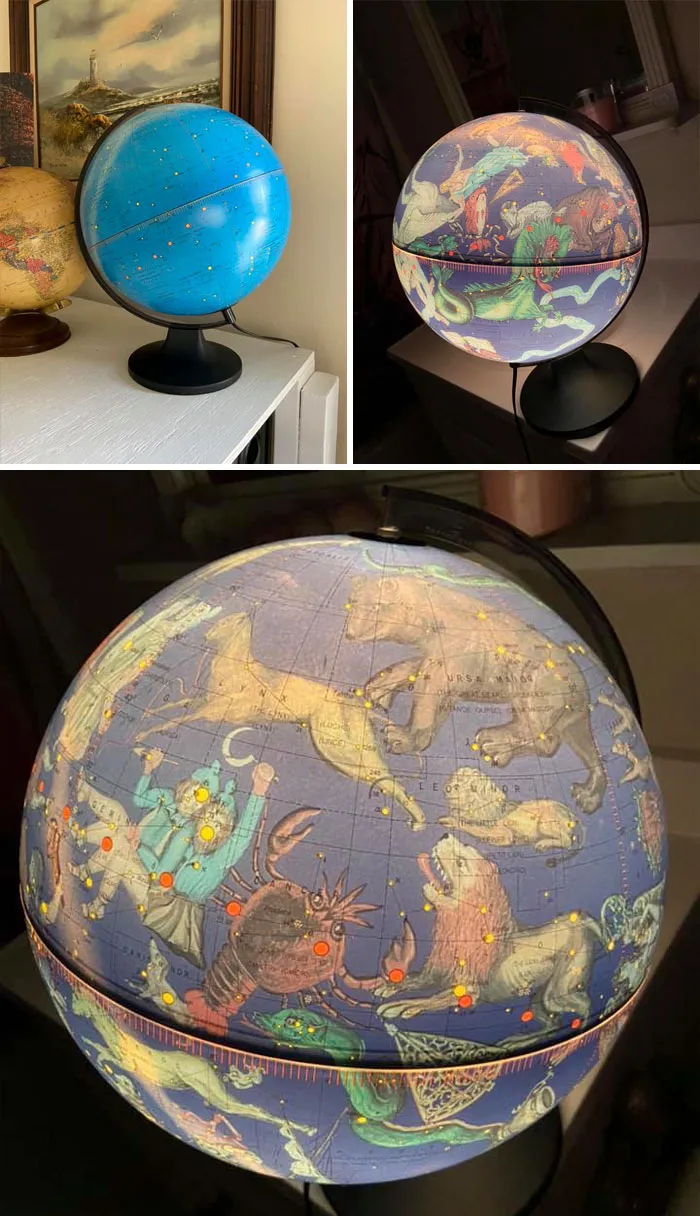 My Greatest Thrift Find Ever. When I Bought It I Only Thought The Dots Would Glow. I Was Shocked When I Turned It On!! Best $10 I Ever Spent. Hope House Foundation Thrift Shop, Norfolk Va