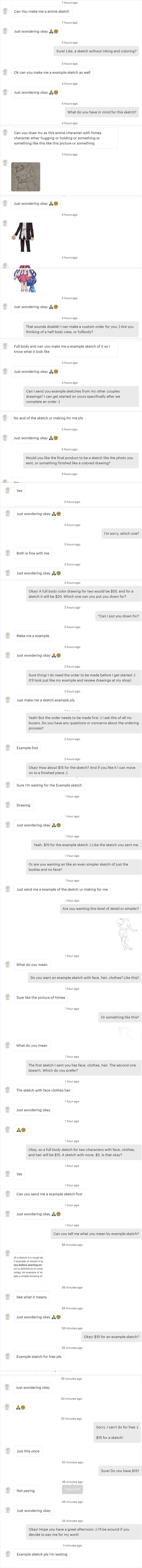 Can I Have A Free "Example Sketch?" Just Wondering Okay