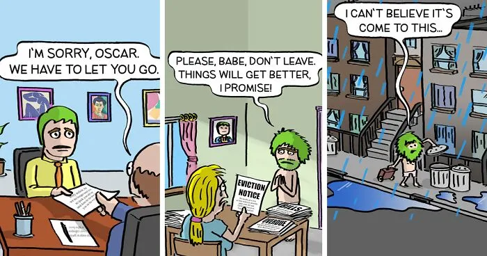 This Artist Creates Dark Humor Comics With Unexpected Twists And Here Are His 28 Recent Works