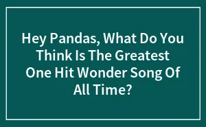 Hey Pandas, What Do You Think Is The Greatest One Hit Wonder Song Of All Time? (Closed)
