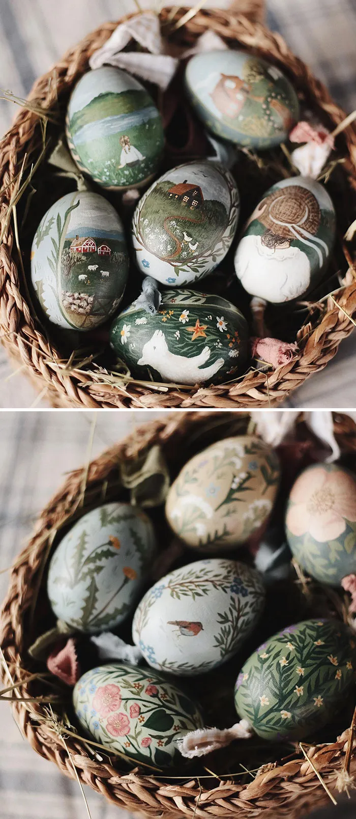 My Heirloom Easter Eggs Are Here! We Worked Together To Create These Six Miniature Paintings