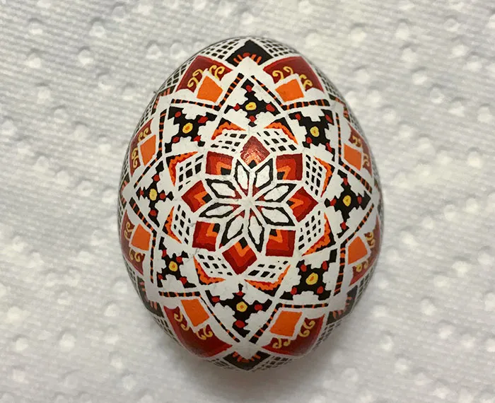 This Pysanka (Ukrainian Easter Egg). I Was Only Able To Make One That Year Before The Quarantine Started