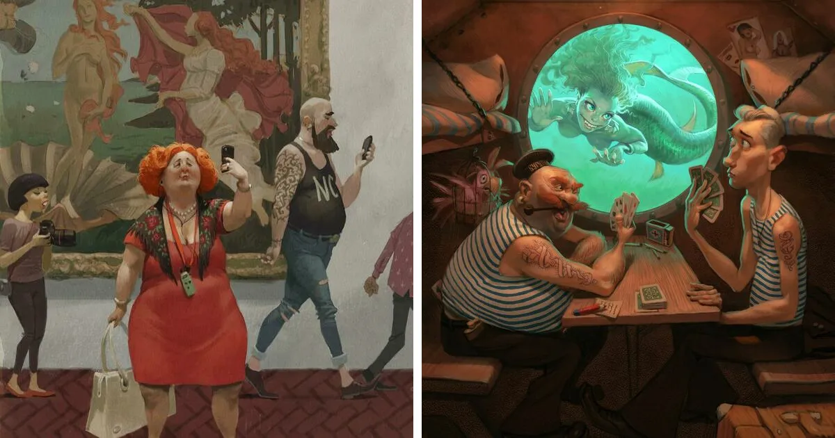 Este artista sigue creando controvertidas ilustraciones llenas de mensajes ocultos