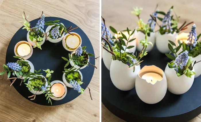 I Made A Decoration That Has Been On My Mind For A Long Time. This Is A Very Nice Idea For The Easter Table