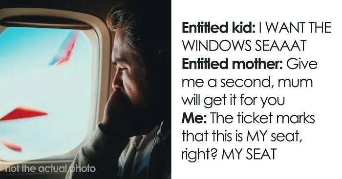 "Entitled Mom Thinks I Should Give My Plane Seat To Her Spoiled Brat, Fights Over It"