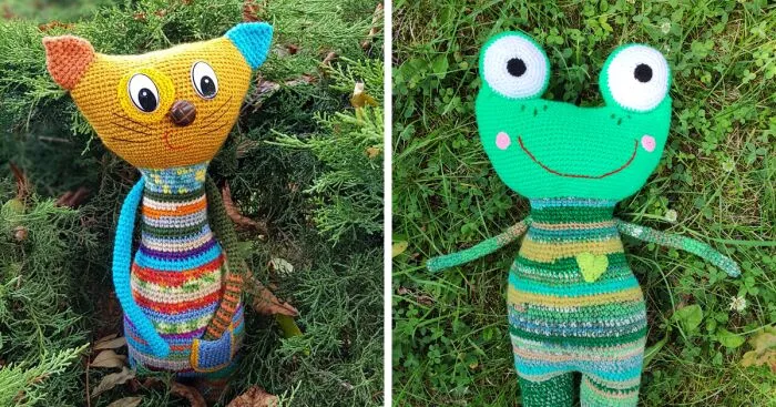 Easter Bunny And Other Colorful Ccraps Yarn Yoys I Made (26 Pics)