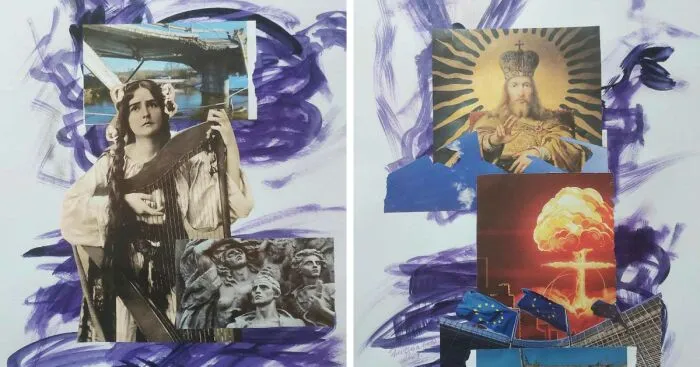 "Stepping Into The World":  A Collage Exhibition By Galina Shevtsova