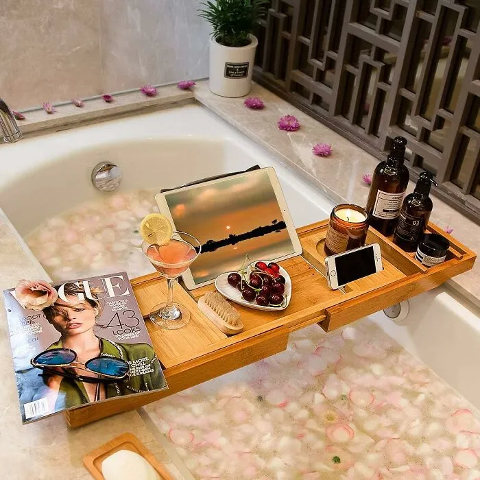 Organize Your Bathroom In Style With <span Style="Font:inherit;color:#d74b1f;"> The Bamboo Adjustable Organizer Tray</Span>: A Sustainable Solution For Your Daily Essentials