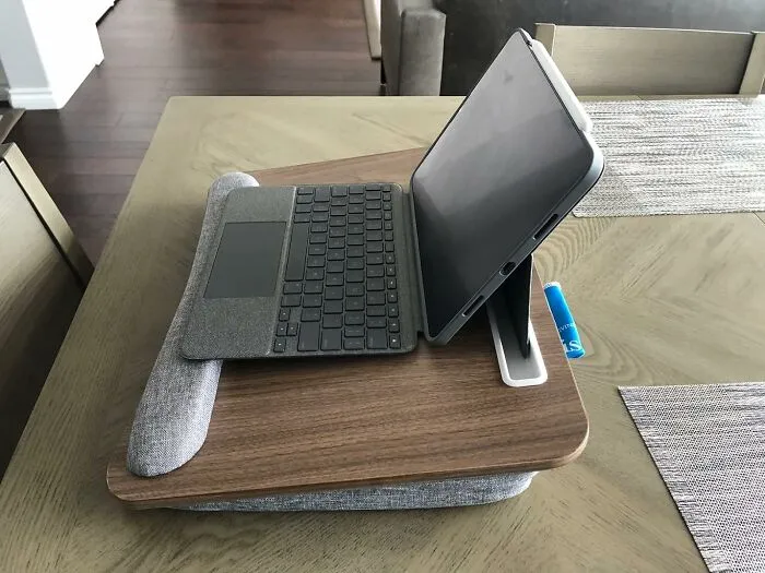 Enhance Your Comfort And Productivity Anywhere With <span Style="Font:inherit;color:#d74b1f;"> Portable Lap Desk With Cushion</Span>