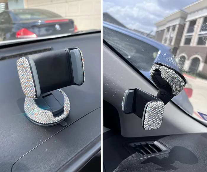 Up Your Sass Game With <span Style="Font:inherit;color:#d74b1f;"> A Blingy Phone Holder </Span>for Sparkly, Safe Navigation!