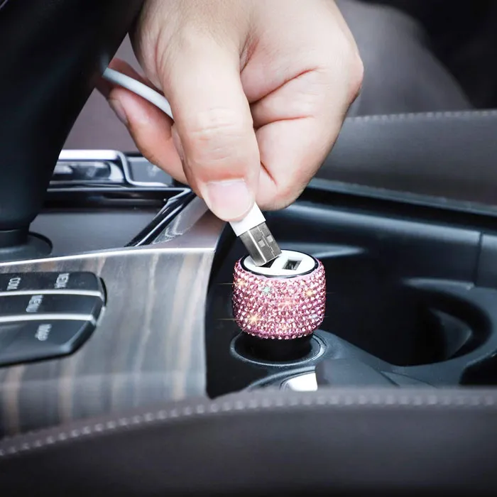 Ride Pretty With This <span Style="Font:inherit;color:#d74b1f;"> Blingy Dual USB Charger</Span>, Your Slick New Co-Pilot In Fast Charging And Car Window Emergencies