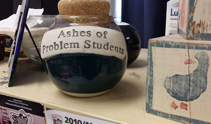 Saw This On My Teacher's Desk