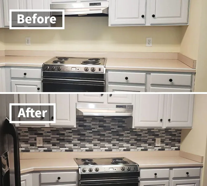 <span Style="Font:inherit;color:#d74b1f;"> Art3d Stick-On Tiles</Span>, Because Nobody Needs To Know How Your Kitchen Looked Post-Ramen Catastrophe