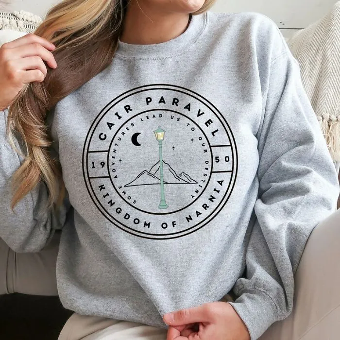 Cozy Up In Narnia: <span Style="Font:inherit;color:#d74b1f;"> Cair Paravel Sweatshirt</Span> For Chilly Fantasy Evenings!