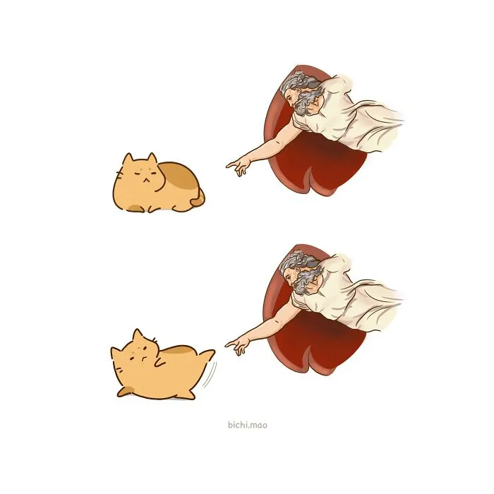 19 Wholesome Comics By Olive Yong Showing The Sweet And Naughty Side Of Chubby Cats