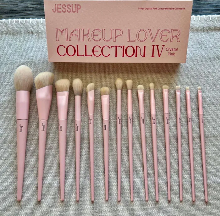 Level Up Your Look With <span Style="Font:inherit;color:#d74b1f;"> Jessup's 14pcs Pink Makeup Brushes Set </Span>- Because Blending Is Our Cardio!