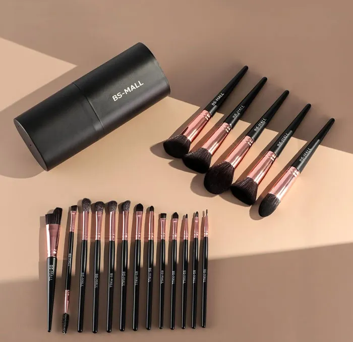 Get Your Glam On With <span style="font:inherit;color:#d74b1f;"> BS-MALL'S 18 Piece Makeup Brush Set</span>, Making Flawless Makeup Application A Breeze!