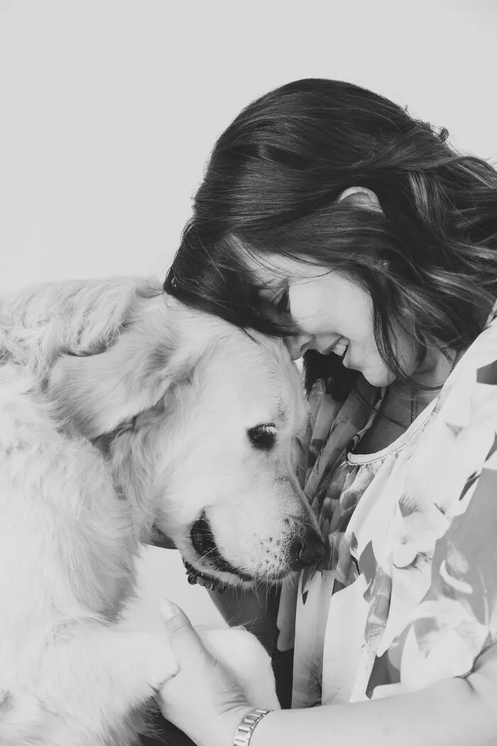Uisce The Golden Retriever And Dogmum Put Their Heads Together For The Sweetest Portrait Of Their Unique Love And Friendship