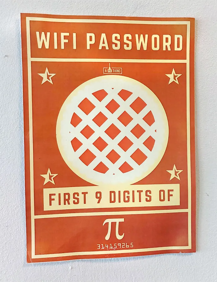In A Pie Shop, Malaysia. Would Have Been Really Demented If They Left Out The Answers