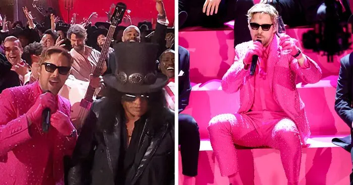 Ryan Gosling’s “I’m Just Ken” Oscars Performance Blew Everyone Away—Including Margot Robbie