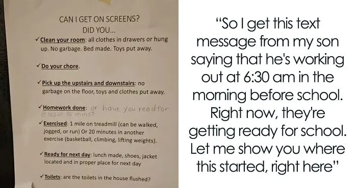 Dad's Genius To-Do List Makes Kids Finish Chores Before Screen Time And It Actually Works