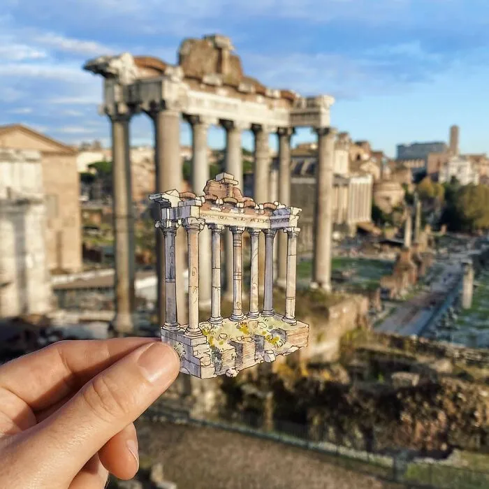 Temple Of Saturn, Rome, Italy
