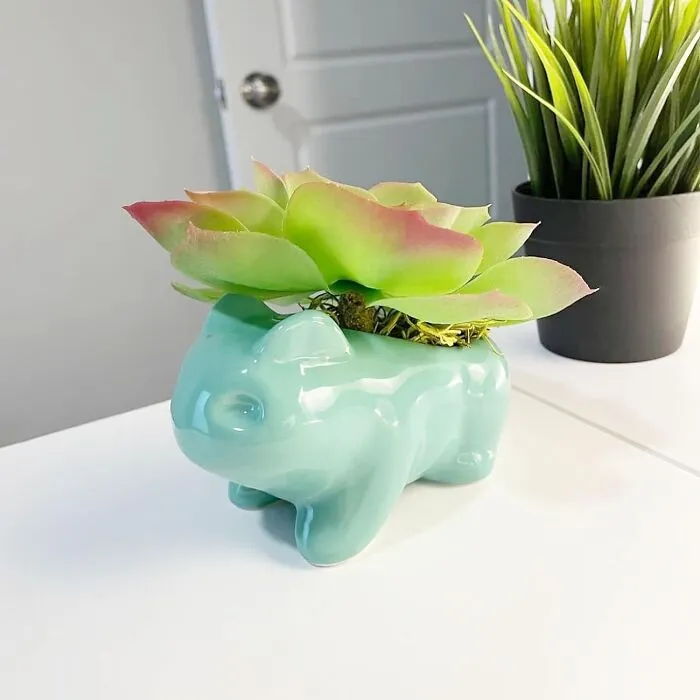 Catch 'Em All Growth: <span Style="Font:inherit;color:#d74b1f;"> Bulbasaur Flowerpot </Span>for Your Blooming Buddies