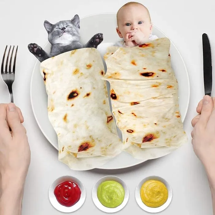 Turn Baby Into Burrito With <span Style="Font:inherit;color:#d74b1f;"> Baby Burrito Swaddle Blanket</Span>. Just Adorable