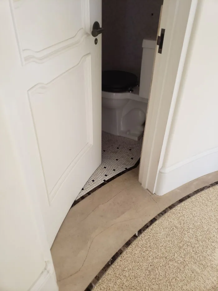 This Door Is Curved To Accommodate The Curved Wall