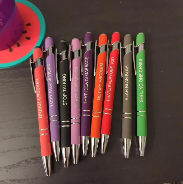 Write With Wit: <a Style="Display:inline;" Href="Https://Www.amazon.com/Pasisibick-Inspirational-Ballpoint-Encouraging-Scriptures/Dp/B0bk53dw9n?crid=k8lsztiqokat&dib=eyj2ijoimsj9.hxkhl0gfnxjrq_sjiyiwrwejqv3lb2funjvy-Rcstlrrxoq5geaiaodbqv66hafkqz1s50lz8phzwgbxv47qomzc6r8dj0qllagrjw2ndt2abayo1mfpcn8ioa994wcw_92gjfg4a-Obqomhcqd0wmxepbetbsokipmhurzrhy2znrxwxyzda2twtwrvf7gdribcdbfqqoajsgdceulcirfeaslzof8tbp_i_unr_c1xfj8qzllkf1d6oyj08rvmmb0da5tc9xmsn8-Fntyhbwv1cqgyq594pq7sd8rqur0.nvd2coyyxpnmdsh5k841kmjknpneb6zs7feaeqw3hpw&dib_tag=se&keywords=funny%2bnovelty%2bpens&qid=1712065539&sprefix=funny%2bnovelty%2bpens%2caps%2c149&sr=8-2&th=1&linkcode=ll1&tag=bplynx-20&linkid=e47a21e8ee32cfabdc1dc16776c075ba&language=en_us&ref_=as_li_ss_tl" Target="_blank"><span Style="Font:inherit;color:#d74b1f;"> 12 Snarky Sarcastic Pens By Pasisibick</Span> For Office Fun!
