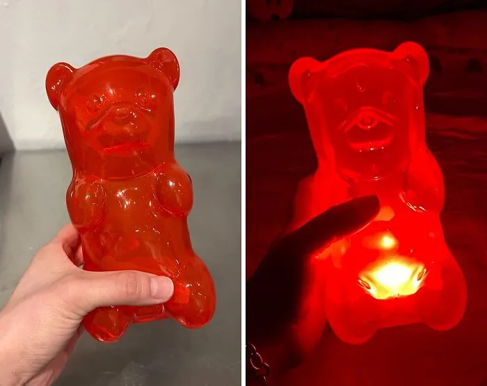 Sweet Dreams Await: <span Style="Font:inherit;color:#d74b1f;"> Squishy Gummy Bear Light</Span> - Perfect For Peaceful Nights!