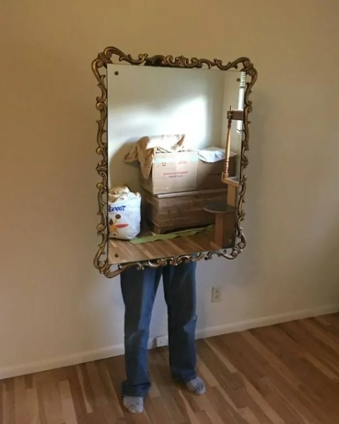 When I First Saw This, I Thought It Was An Artist Doing An Edgy Self Portrait
