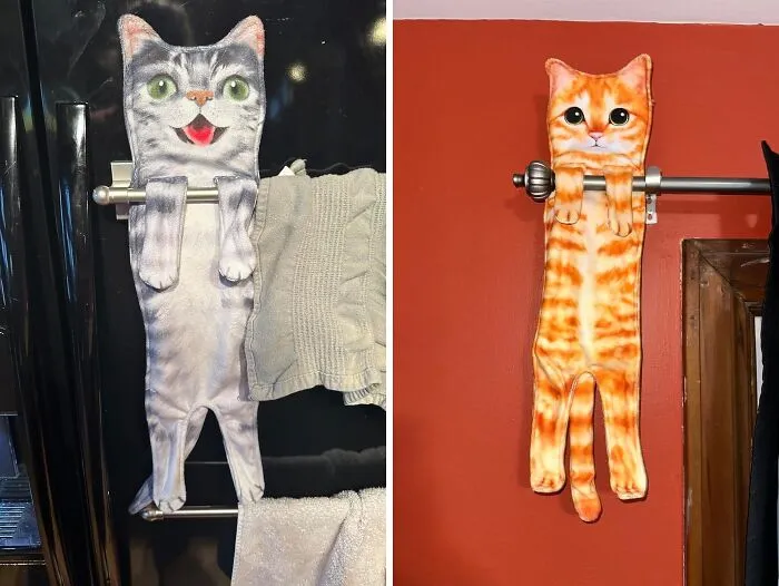 Kitty Clean: Adorable <span Style="Font:inherit;color:#d74b1f;"> Cat Hand Towels </Span> For A Purr-Fect Dry