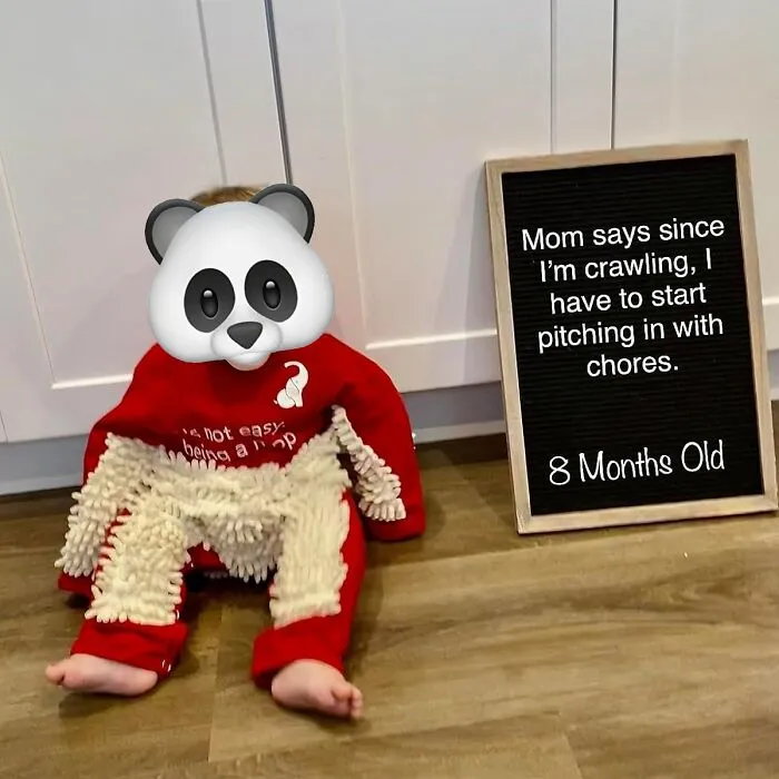 Let Your Little One Shine Floors In Style With This Cute <span Style="Font:inherit;color:#d74b1f;"> Mop Onesie</Span>