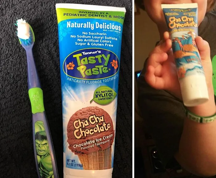 Swap Out Veggies For Chocolate At Least In Their Toothbrushing Routine With <span Style="Font:inherit;color:#d74b1f;"> Chocolate Flavored Toothpaste</Span>